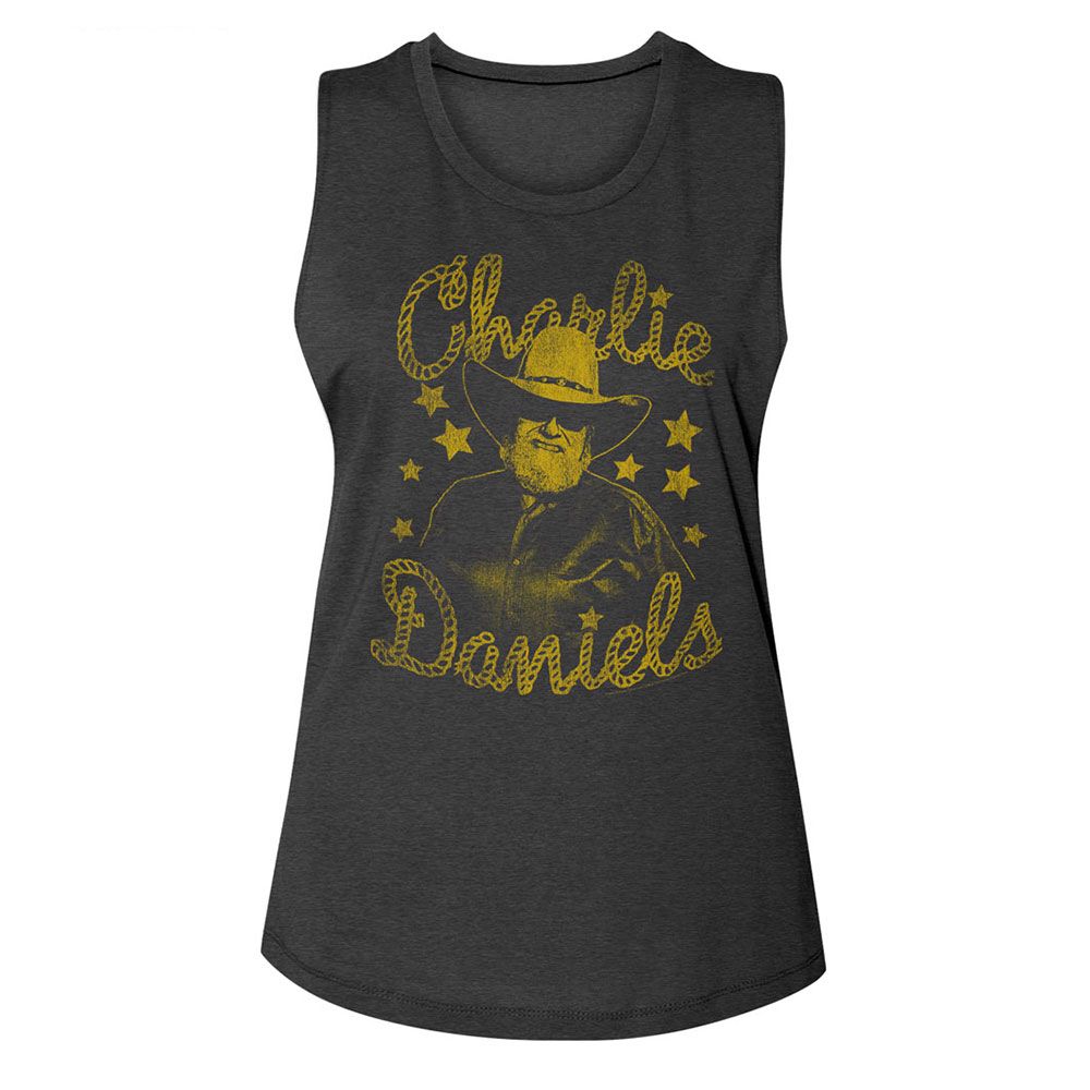 Charlie Daniels Band Charcoal Ladies N/A Muscle Tank