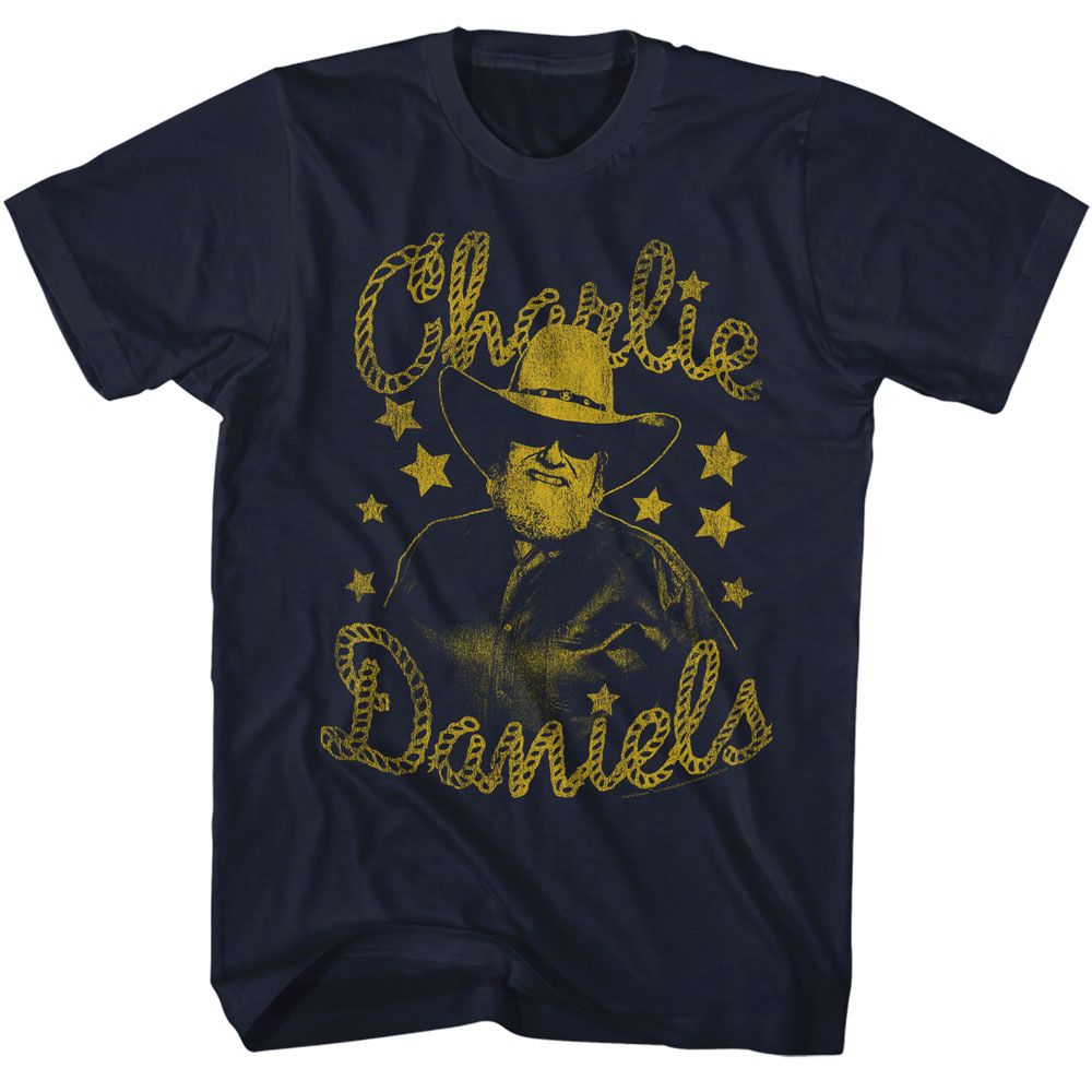 Charlie Daniels Band Navy Adult S/S Tshirt