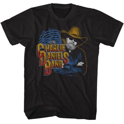 Charlie Daniels Band Black Adult S/S Tshirt