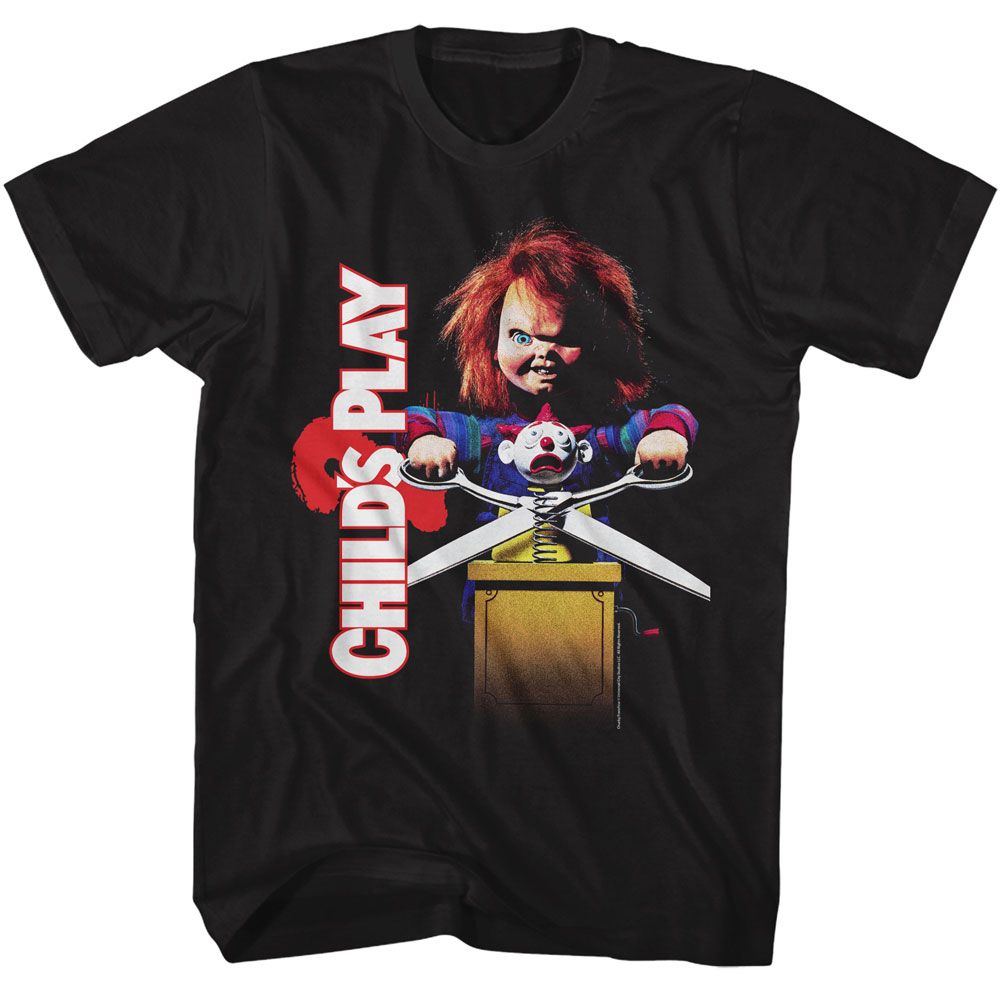 Chucky Black Adult Short Sleeve Tshirt