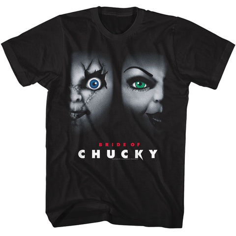 Chucky Black Adult Short Sleeve Tshirt