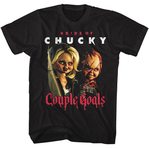 Chucky Black Adult Short Sleeve Tshirt
