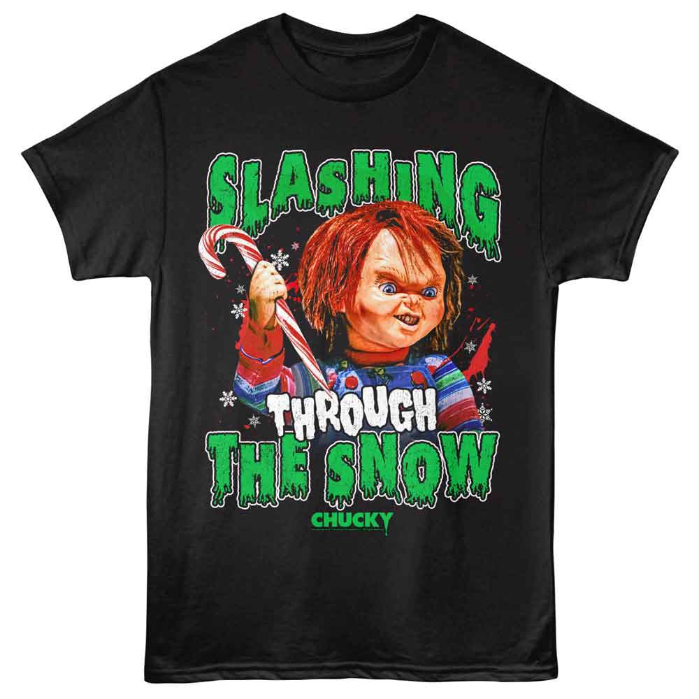 Chucky Black Adult Short Sleeve Tshirt