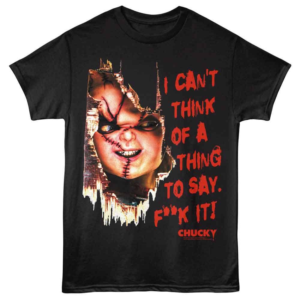 Chucky Black Adult Short Sleeve Tshirt