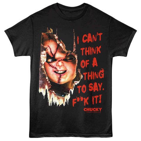 Chucky Black Adult Short Sleeve Tshirt