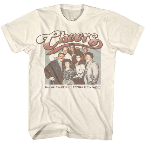 Cheers Natural Adult Short Sleeve Tshirt