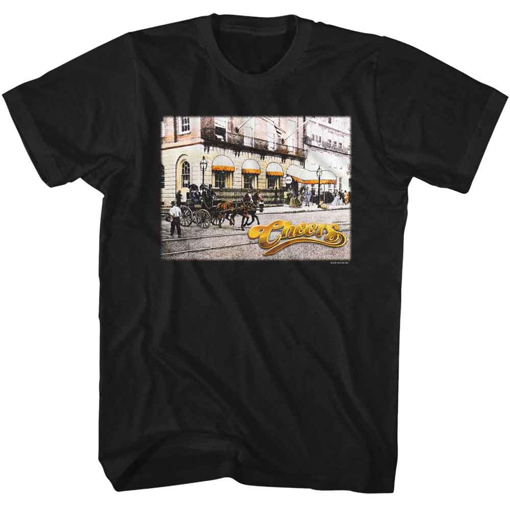Cheers Black Adult Short Sleeve Tshirt