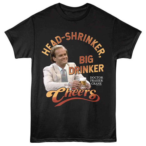 Cheers Black Adult Short Sleeve Tshirt