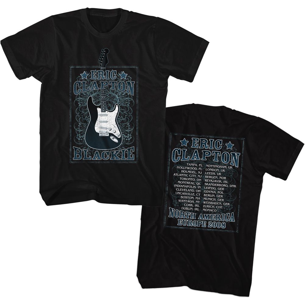 Eric Clapton Black Adult S/S Tshirt