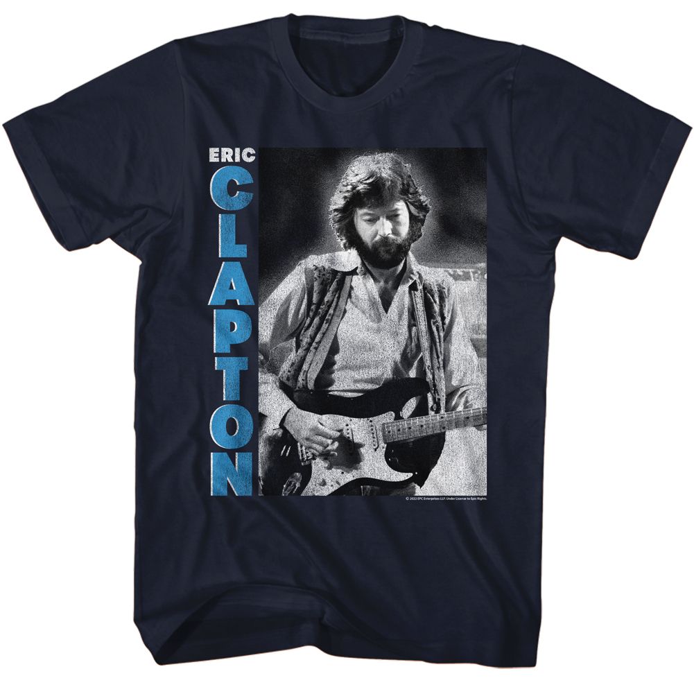 Eric Clapton Navy Adult S/S Tshirt