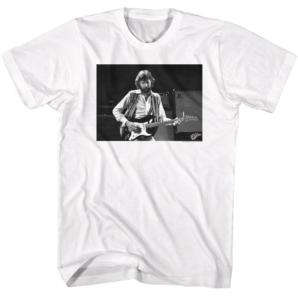 Eric Clapton White Adult S/S Tshirt