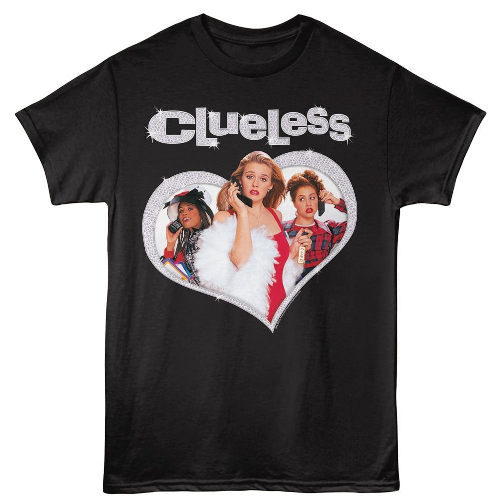 Clueless Black Adult Short Sleeve Tshirt