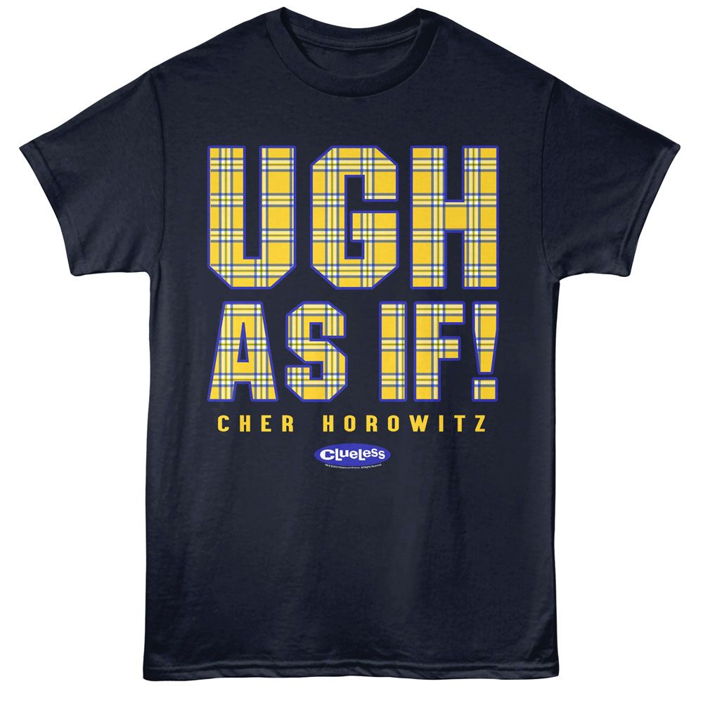 Clueless Navy Adult Short Sleeve Tshirt