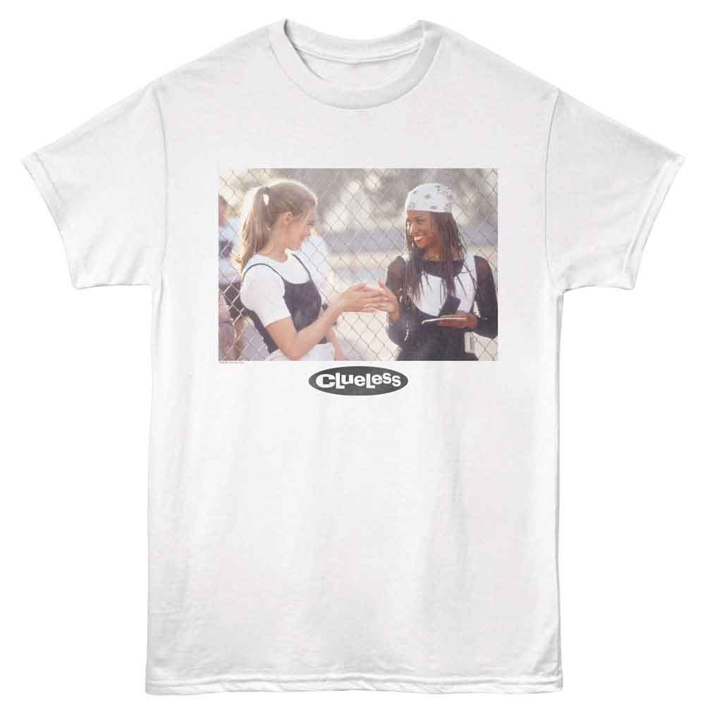 Clueless White Adult Short Sleeve Tshirt