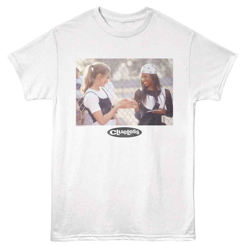 Clueless White Adult Short Sleeve Tshirt
