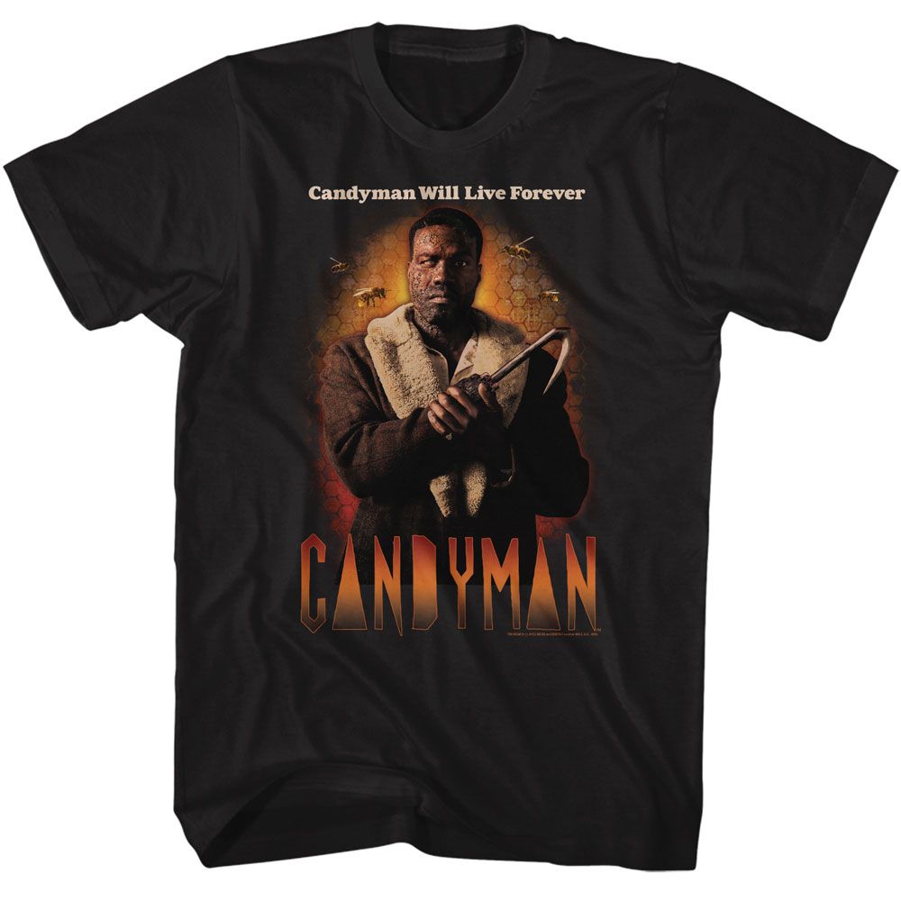 Candyman Black Adult Short Sleeve Tshirt
