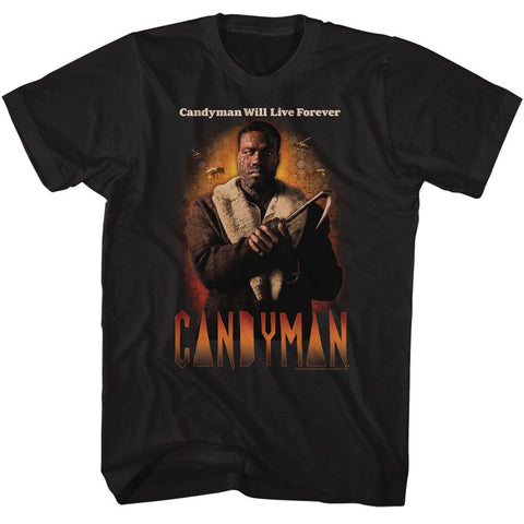 Candyman Black Adult Short Sleeve Tshirt