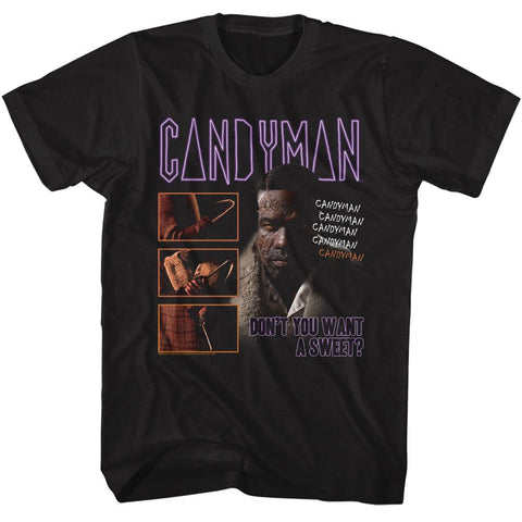 Candyman Black Adult Short Sleeve Tshirt