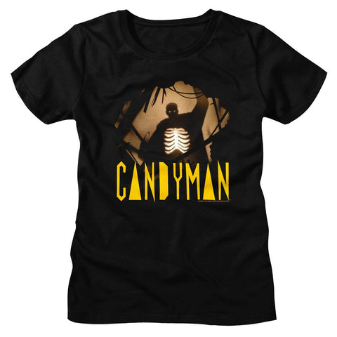 Candyman Black Ladies Short Sleeve Tshirt
