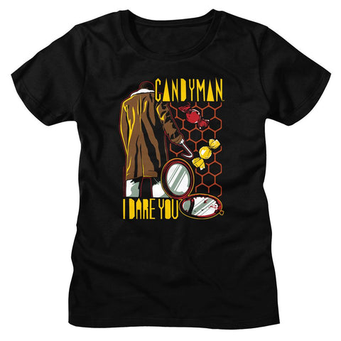 Candyman Black Ladies Short Sleeve Tshirt