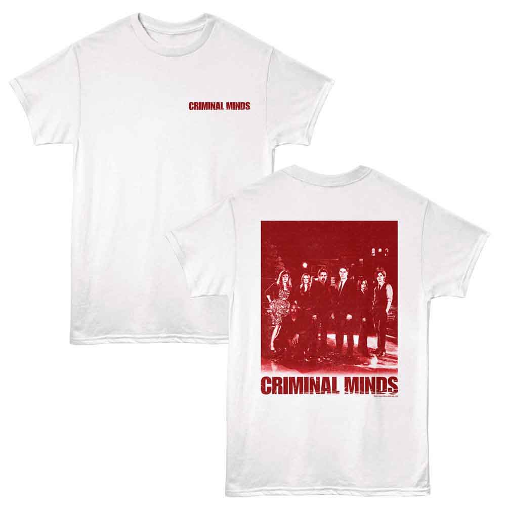 Criminal Minds White Adult Short Sleeve Tshirt