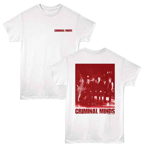 Criminal Minds White Adult Short Sleeve Tshirt
