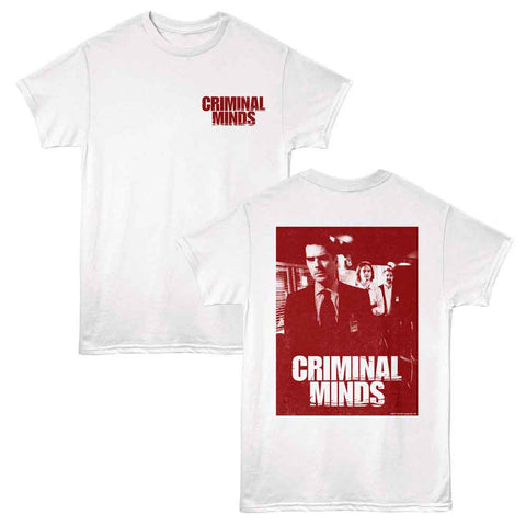 Criminal Minds White Adult Short Sleeve Tshirt
