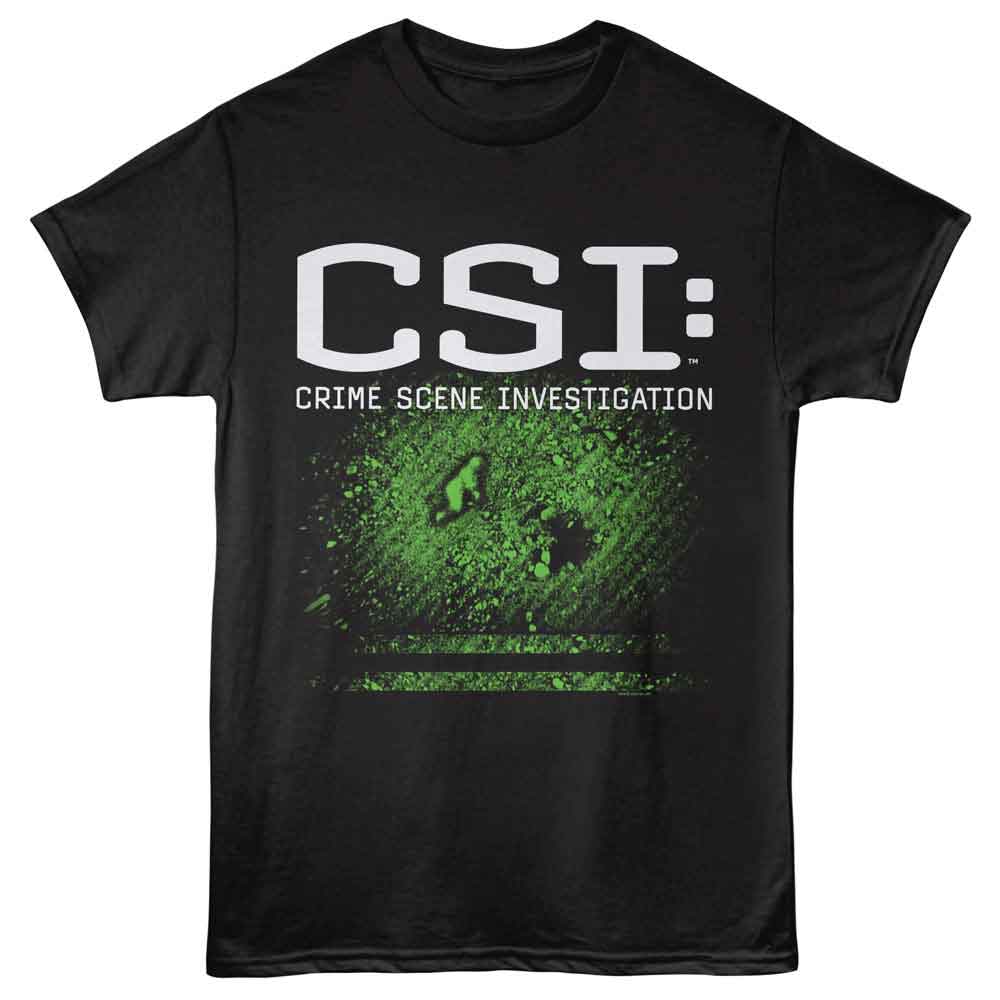 Csi Black Adult Short Sleeve Tshirt