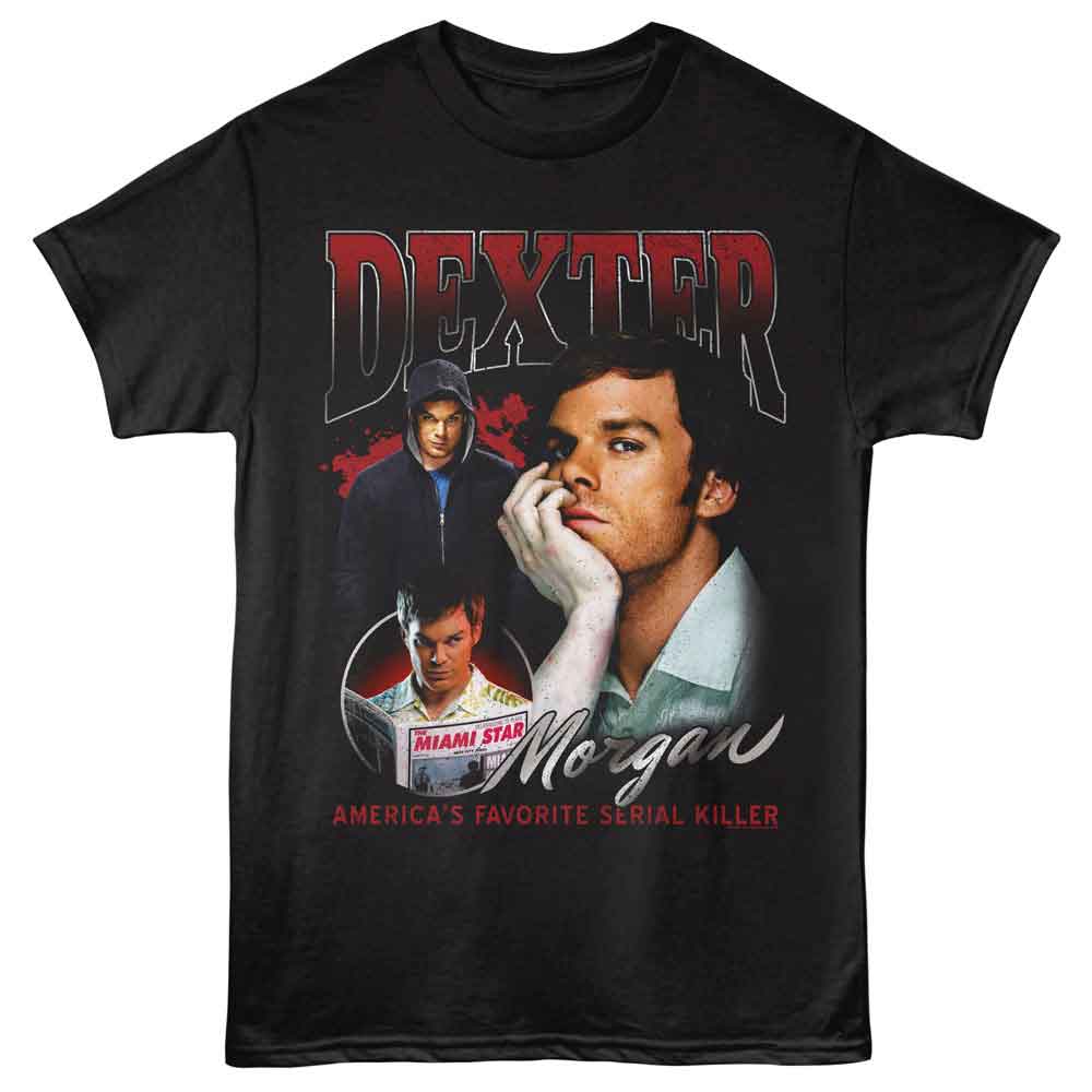 Dexter Black Adult Short Sleeve Tshirt