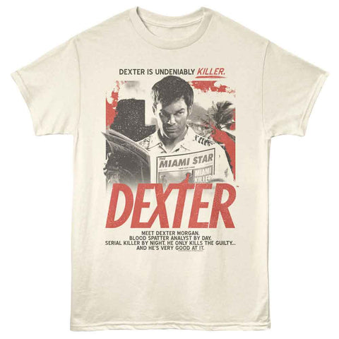 Dexter Natural Adult Short Sleeve Tshirt