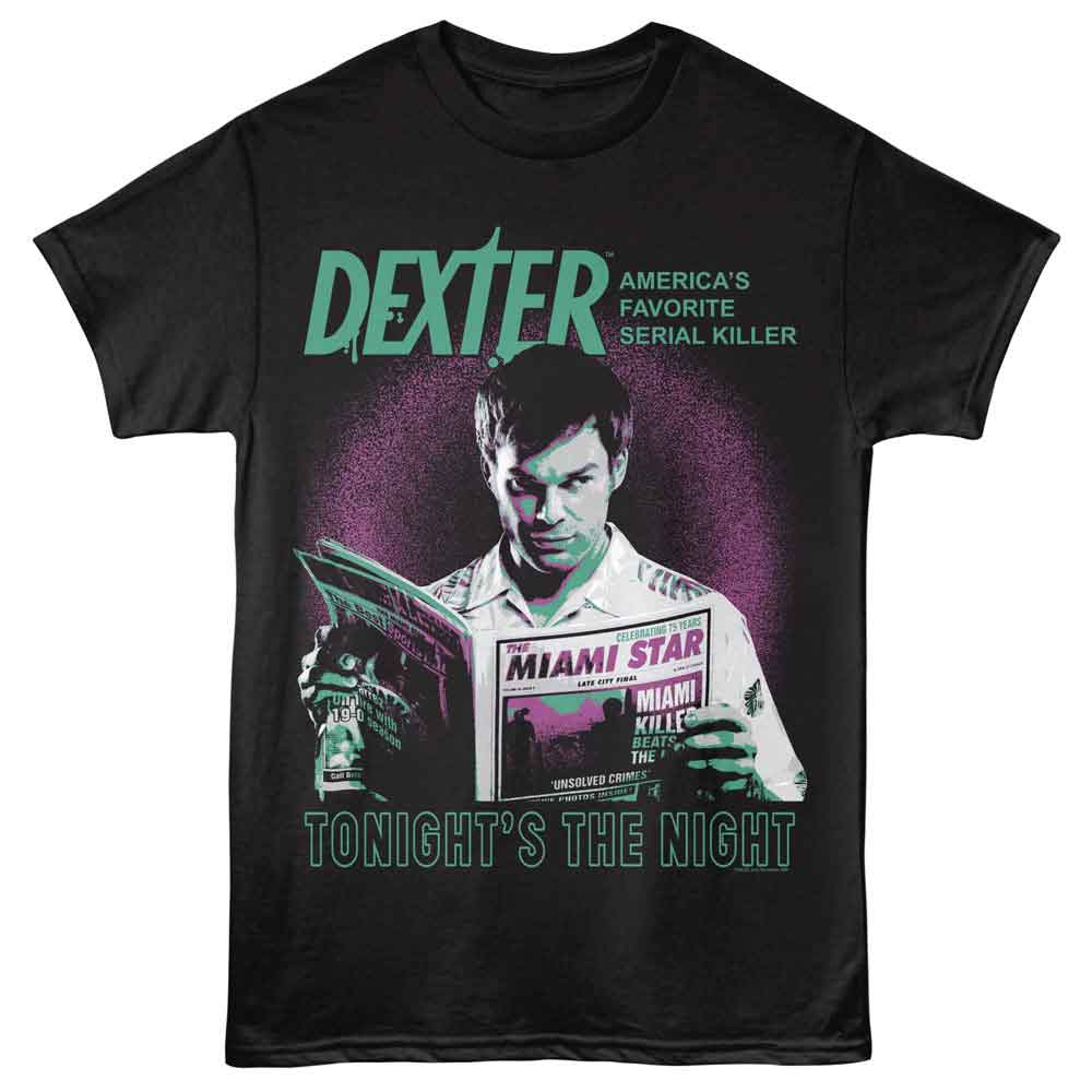 Dexter Black Adult Short Sleeve Tshirt