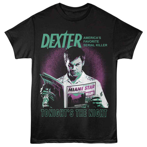 Dexter Black Adult Short Sleeve Tshirt