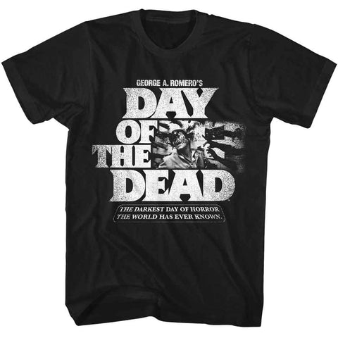 Day Of The Dead Black Adult Short Sleeve Tshirt