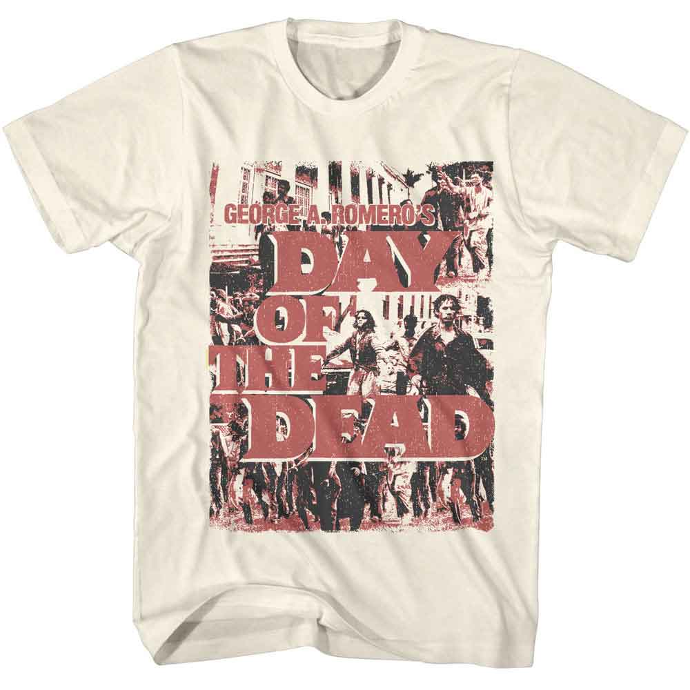 Day Of The Dead Natural Adult Short Sleeve Tshirt
