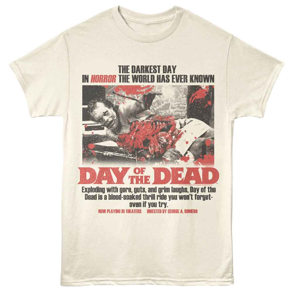 Day Of The Dead Natural Adult Short Sleeve Tshirt