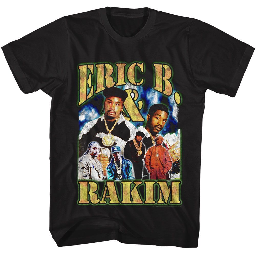 Eric B And Rakim Black Adult S/S Tshirt