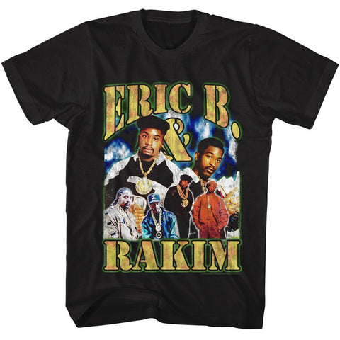 Eric B And Rakim Black Adult S/S Tshirt
