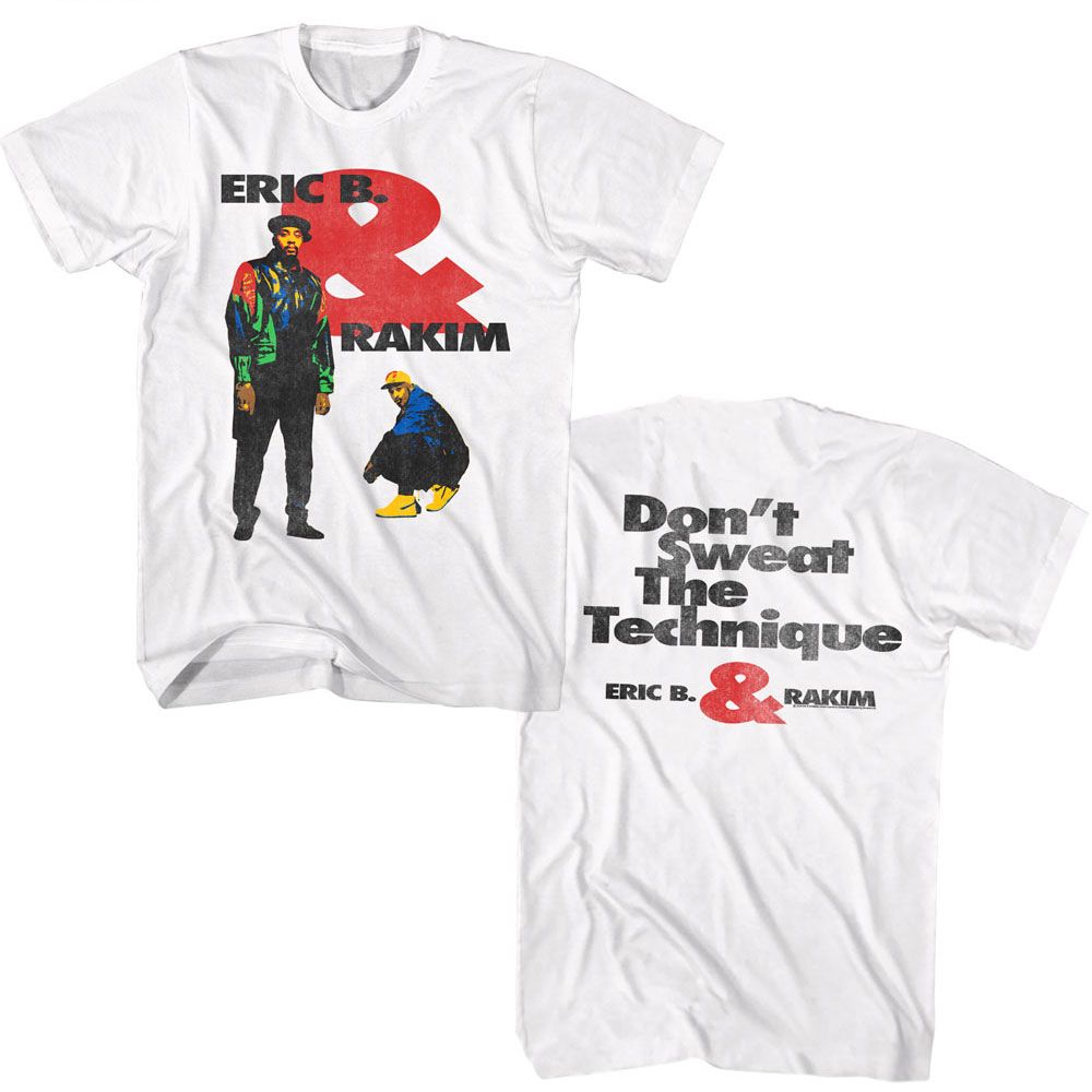 Eric B And Rakim White Adult S/S Tshirt