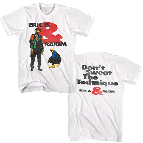 Eric B And Rakim White Adult S/S Tshirt