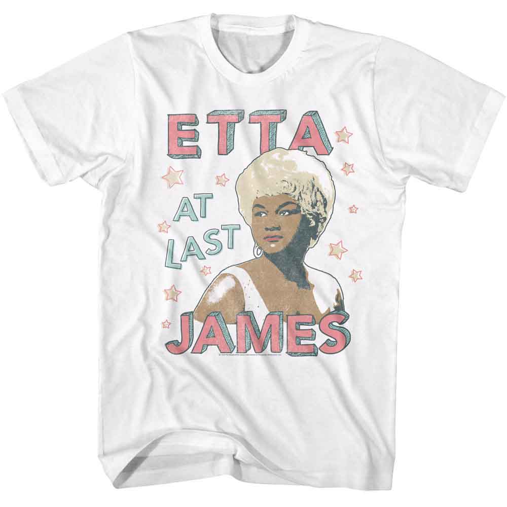 Etta James White Adult S/S Tshirt