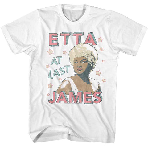 Etta James White Adult S/S Tshirt