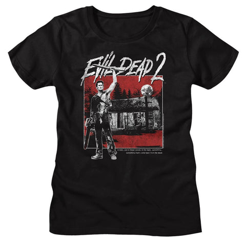 Evil Dead Black Ladies Short Sleeve Tshirt