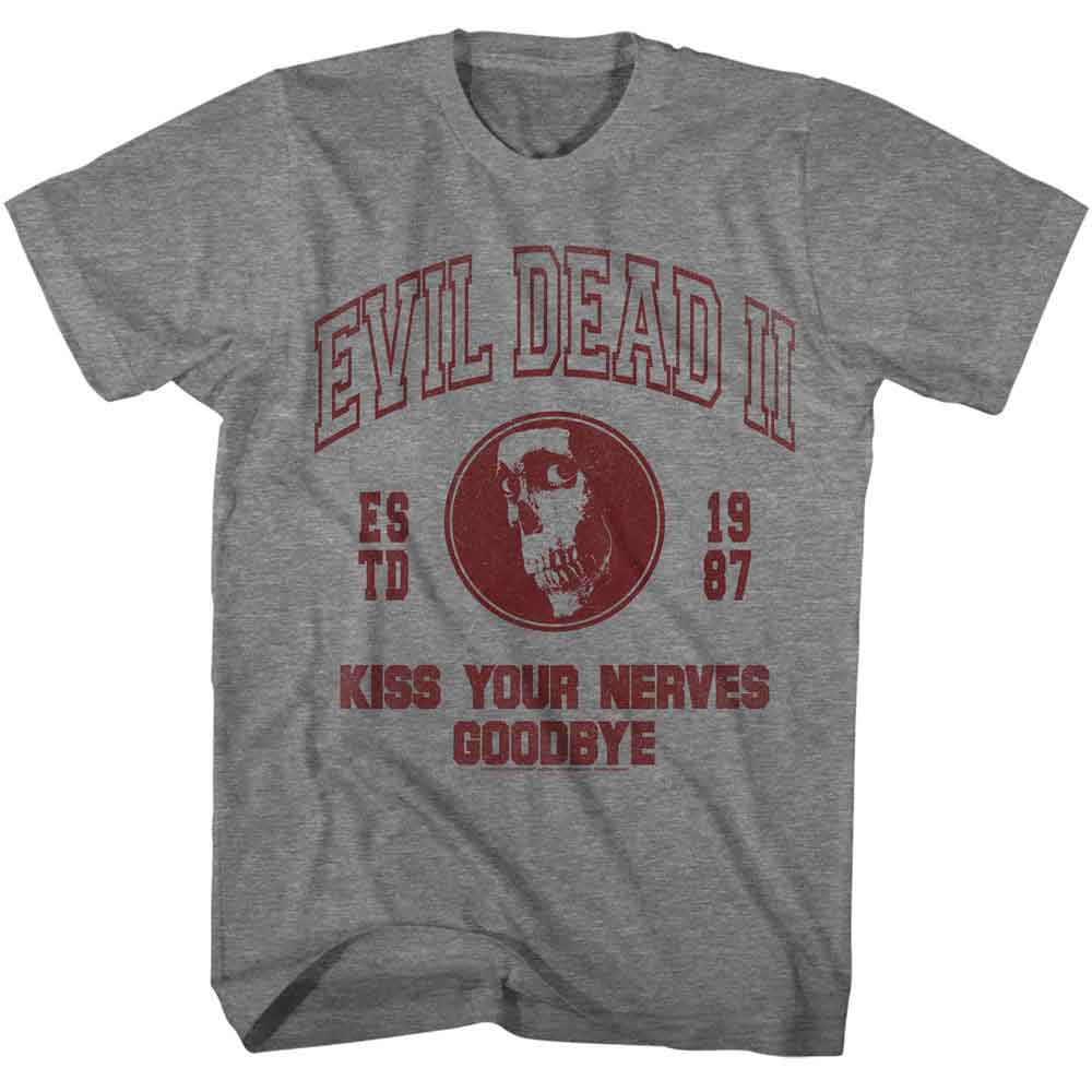 Evil Dead Graphite Heather Adult Short Sleeve Tshirt