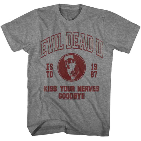 Evil Dead Graphite Heather Adult Short Sleeve Tshirt