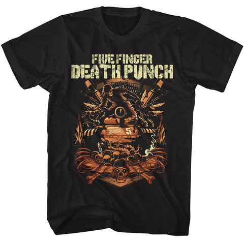 Five Finger Death Punch Black Adult S/S Tshirt