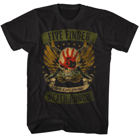 Five Finger Death Punch Black Adult S/S Tshirt