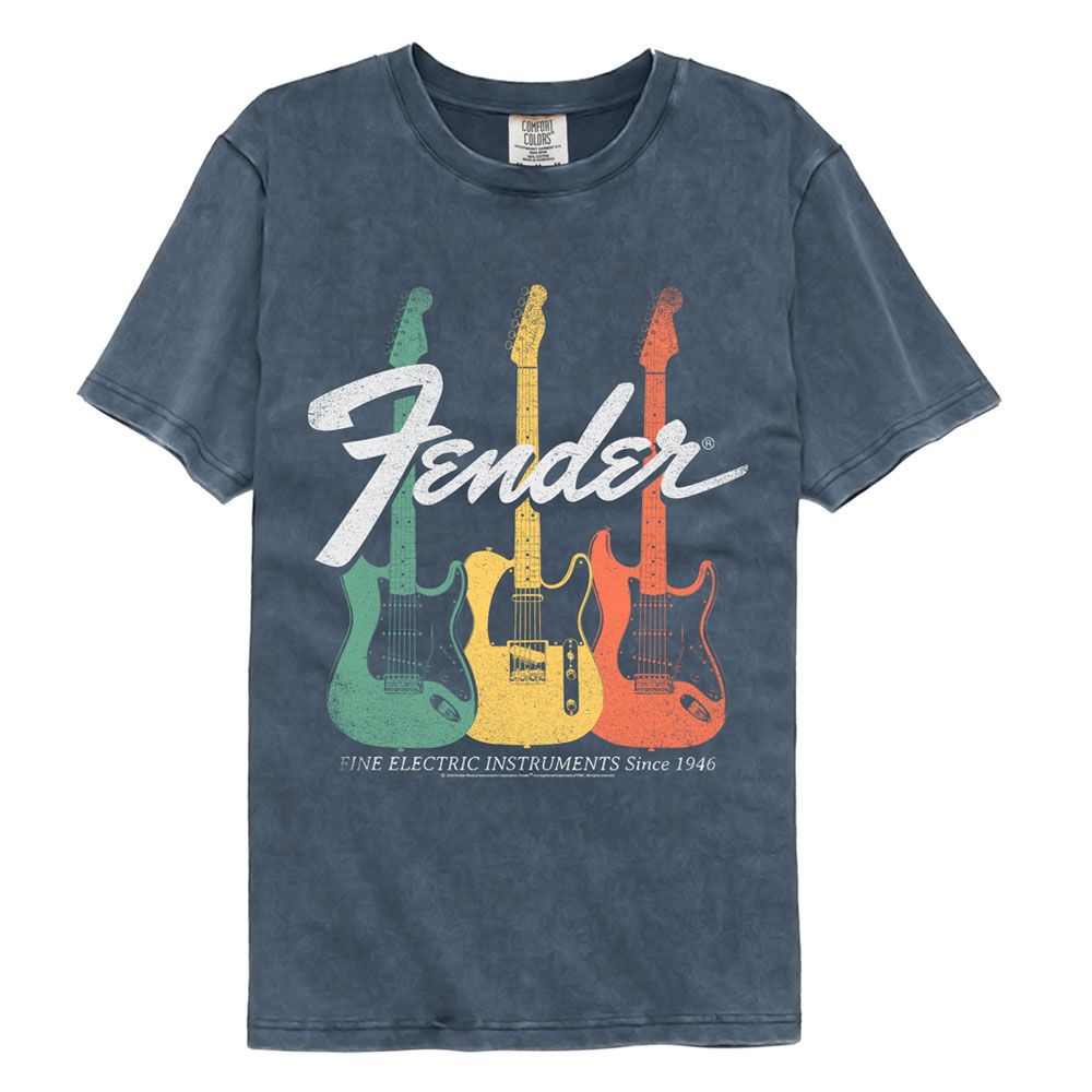 Fender Denim Adult S/S Comfort Color Tshirt