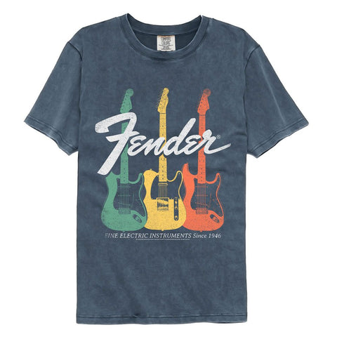 Fender Denim Adult S/S Comfort Color Tshirt