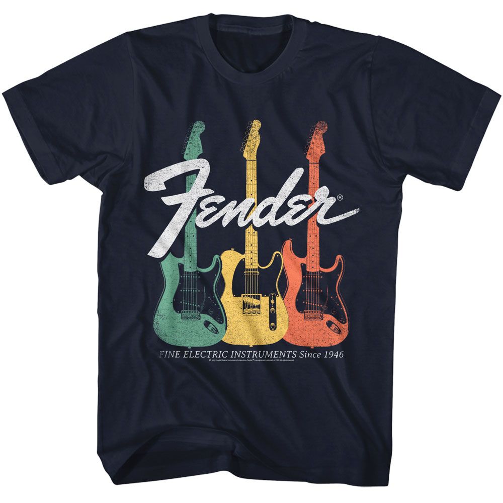 Fender Navy Adult S/S Tshirt