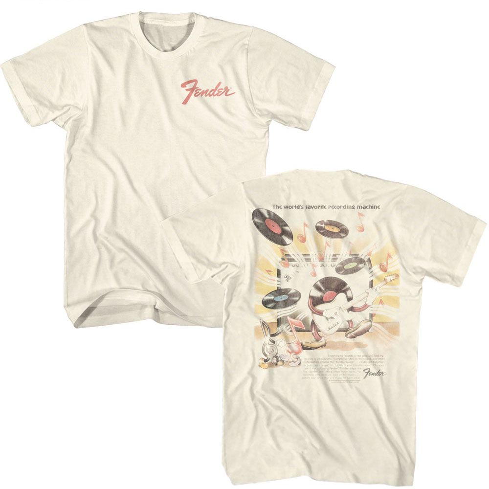 Fender Natural Adult S/S Tshirt